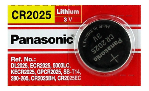 Pila Boton Panasonic Cr2025 Lithium 3v - Factura A / B