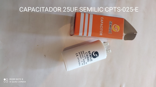 Imagen 1 de 1 de Capacitador 25 Uf Semilic