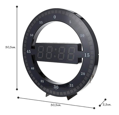 Reloj Led 3d Moderno De Pared Digital.