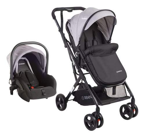 Coche Travel System Bebesit Vox Gris 3 En1