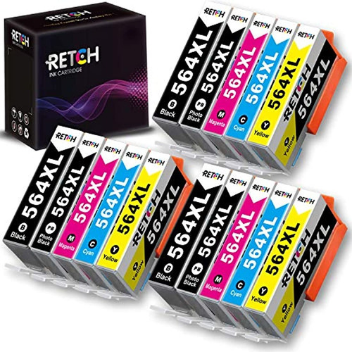 Retch -cartuchos De Tinta Compatibles Hp 564xl Para Hp 564xl