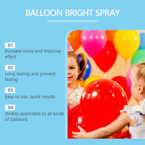 El Aerosol Brillante Q Balloons Mejora El Brillo Y El Efecto