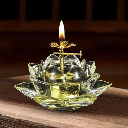 Lámpara Ghee Altar Suministros Lámpara De Aceite Hecha A