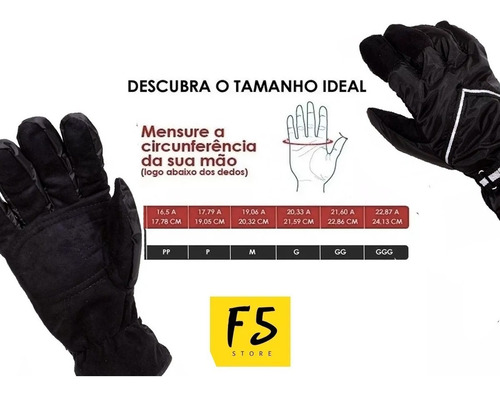 Kit Luva Ndk 100% Impermeável + Capa Mochila Moto Motoqueiro