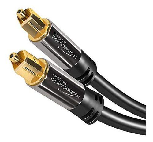 Cable De Audio Digital Optico Kabeldirekt (10 Pies) De Fibr