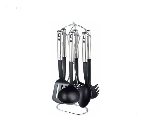 Kit Juego Utensilios Cocina 24 Piezas Nylon Acero Espátulas