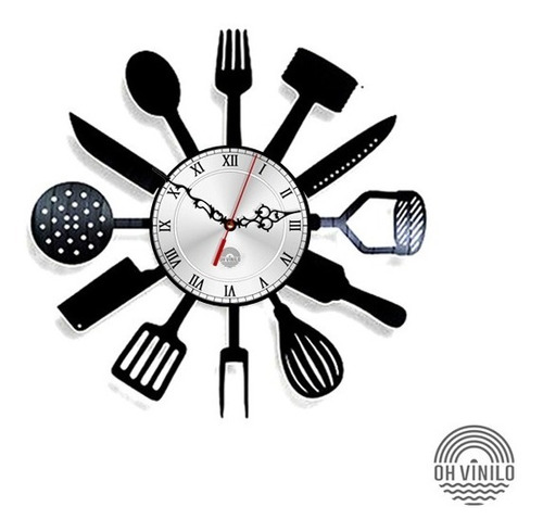 Reloj De Pared Cocina Restaurante Regalo Delivery Arte