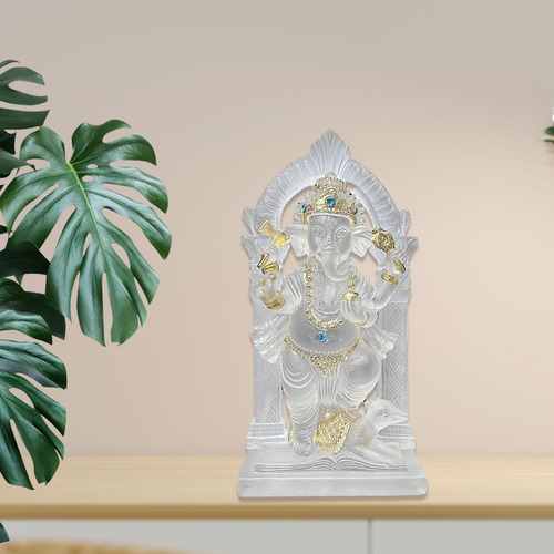 Elefante Estátua Mini Ganesh Estátua Resina Ornamento