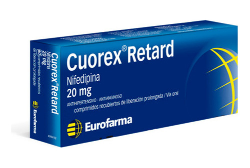 Cuorex® Retard 20mg X 20 Comprimidos (nifedipina)