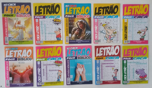 Kit 10 Caça Palavras Só Letrão Passatempo Caça Palavras