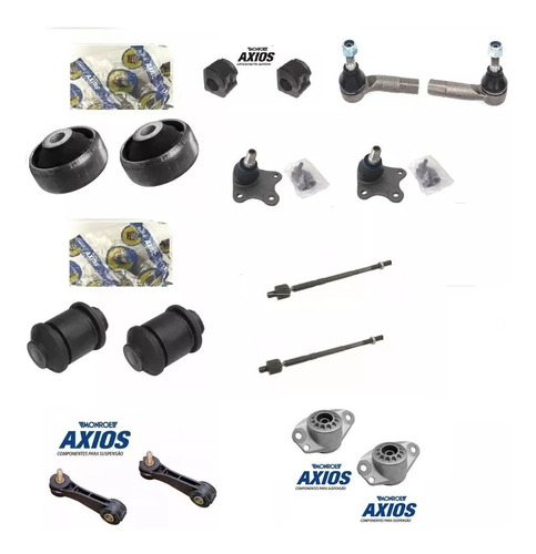 Kit Buchas Pivô Bieleta Axial Terminal Audi A3 Até 2005