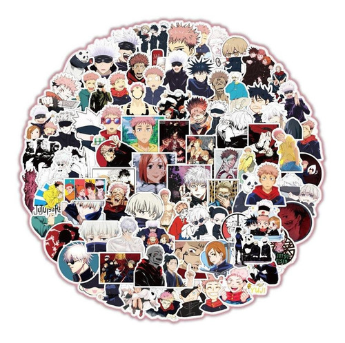 Stickers Jujutsu Kaisen Gojo Sukuna (100 Unidades)