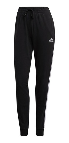 Pantalón Buzo adidas Essentials 3 Tiras Mujer Negro