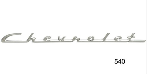 Emblema Letras Chevrolet Salpicaderas 1955-56 Bel Air Par