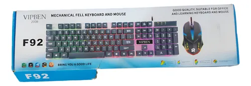 Combo Teclado Mecánico Mouse Retroiluminados Led Alámbricos