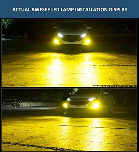Imagen 4 de 6 de Awesee H8 H11 H16 Led Niebla Foco, Drl Lámpara De Conducció