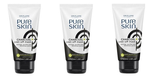 Pack 3 Mascarilla De Carbón Peel-off Pure Skin De Oriflame