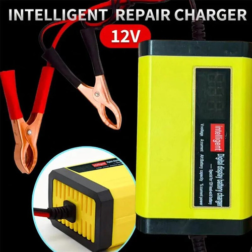 Cargador Para Bateria Inteligente Automotriz Indicador Led