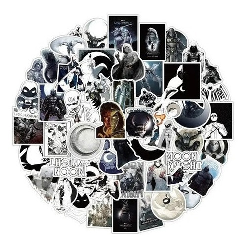 Stickers Autoadhesivos - Moon Knight (50 Unidades)