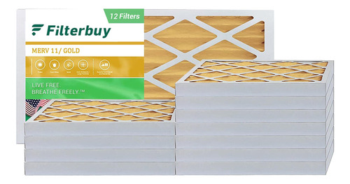 Filtro Aire Merv Plisado Para Horno Hvac Ac Dorado Cg