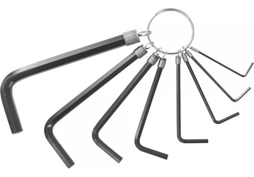 Chave Allen Jogo 8 Pcs 1,5mm A 8,0mm Hexagonais Vonder