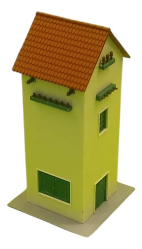 Edificio Casas De Transformador Electrico 1/87 + Postes 3d