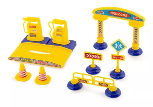 PISTA DE CARRINHOS INFANTIL SPEEDSTER HELICÓPTERO DOUBLE PARK POLIBRINQ  PK002