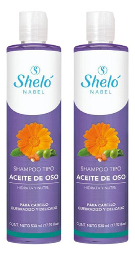 2 Pack Shampoo Tipo Aceite De Oso Shelo