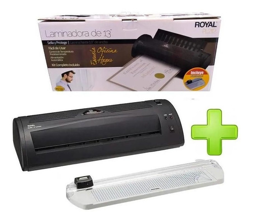 Imagen 3 de 7 de 3en1 Cortadora Papel Royal Dc20 + Plastificadora + Cizalla