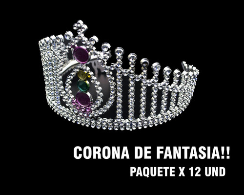 Corona Fantasía Princesa Disfraz Mujer Fiesta Halloween X 12