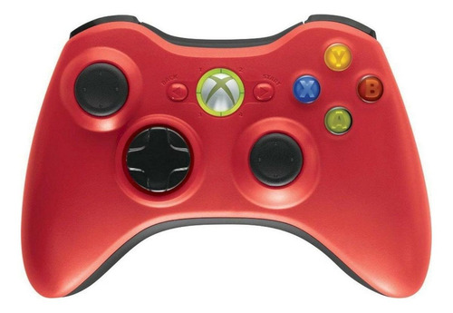 Imagen 1 de 2 de Control joystick inalámbrico Microsoft Xbox Mando inalámbrico Xbox 360 red limited edition