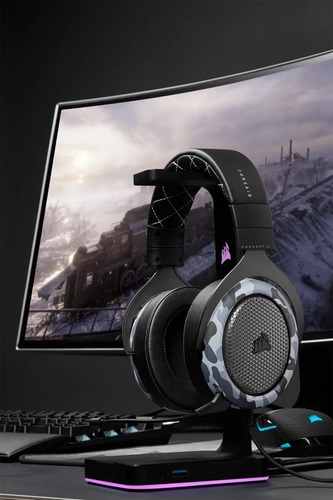 Imagen 8 de 9 de Auricular Corsair Hs60 Haptic Con Microfono Stereo Camuflado