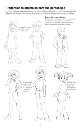 Imagen 5 de 7 de Técnicas De Dibujo Manga 2. Cánones Y Proporciones