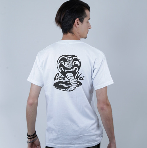 Remera De Cobra Kai Serie En Blanco Netflix