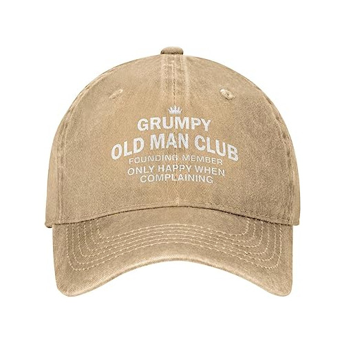 Sefgaen Grumpys Old Man Club Sombrero Para Hombres Gorra De 