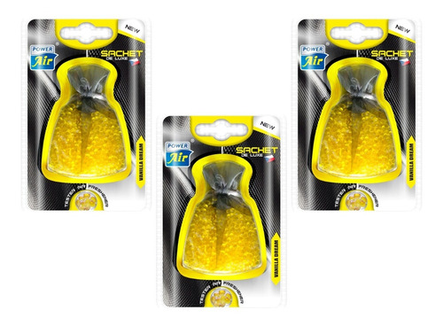 Pack 3 Bolsas Aromatizante Auto Power Air Sachet 