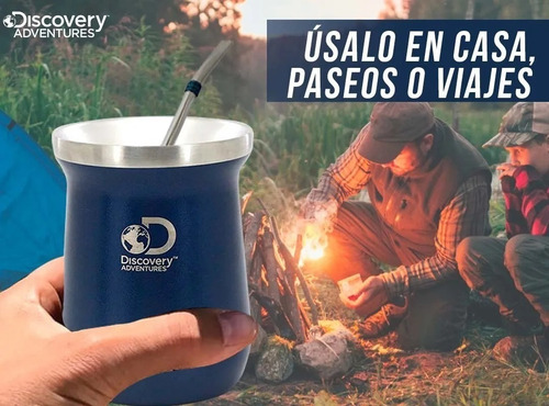 Imagen 9 de 10 de Mate Acero Inox Térmico Discovery 236ml Doble Capa