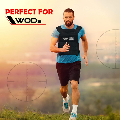 Adjustable Weighted Vest For Women And Men - Comfortable Str
