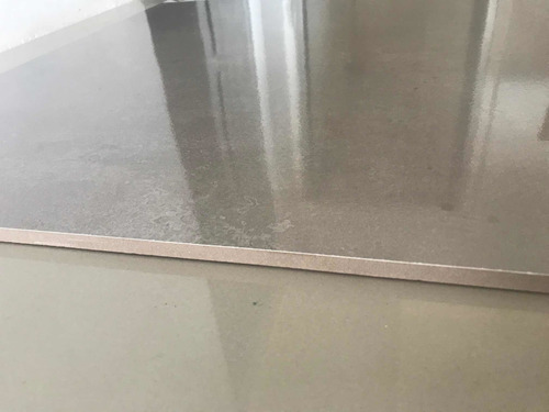 Imagen 6 de 7 de Porcelanato Piso O Pared Gris Brillante Rect. Ceramicarte =)