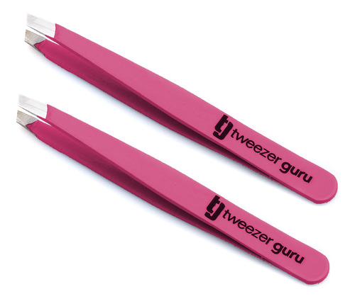 Tweezer Guru Pinzas Para Mujer, 2 Pinzas De Precisin Inclina