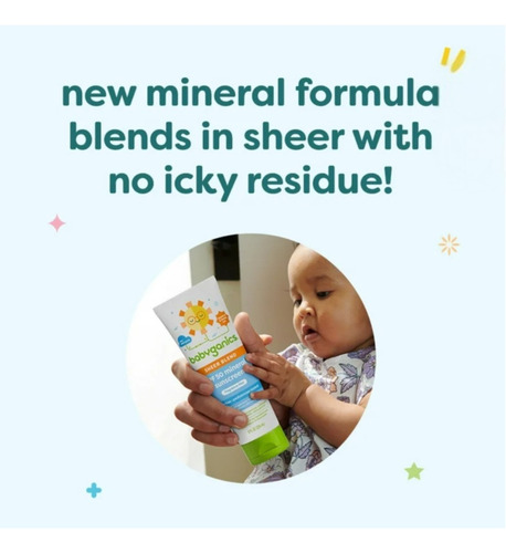 Babyganics Sheer Blend Protetor Solar Fps50 Sem Fragrância