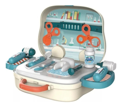 Set Pequeño Doctor 20 Pza Juego De Rol Maletin Juguete Medic