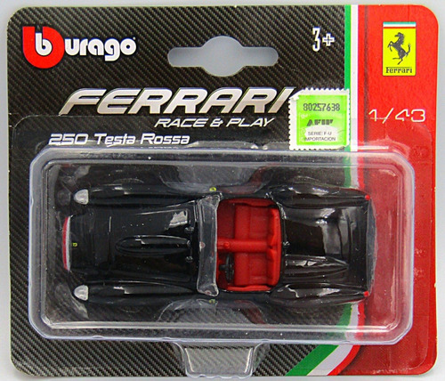 Burago Ferrari Race&play 250 Testa Rossa Color Negro