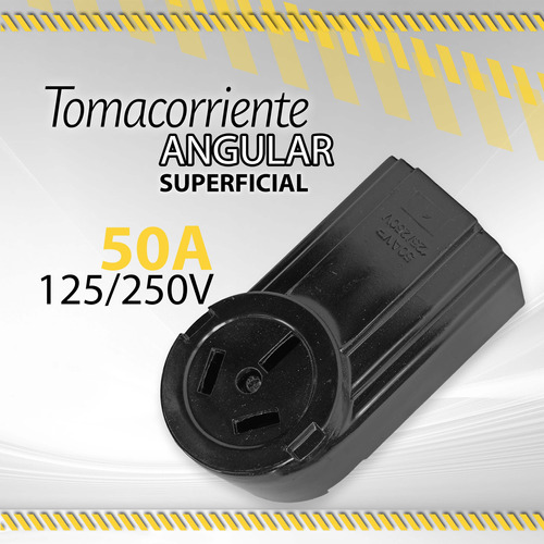 Toma Angular Superficial /i\ 50a 125/250v Ilumven / 10586