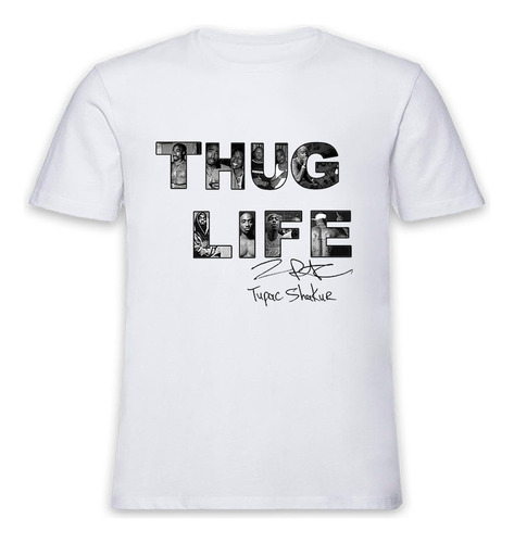 Remera Tupac Shakur Thug Life - Hip Hop 