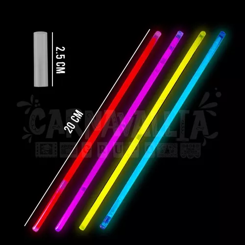 Pulseras luminosas Glow Stick x 100, 029506