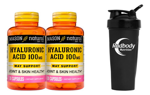 Combo Vitaminas Mason Natural - 2 Hyaluronic Acid + Shaker