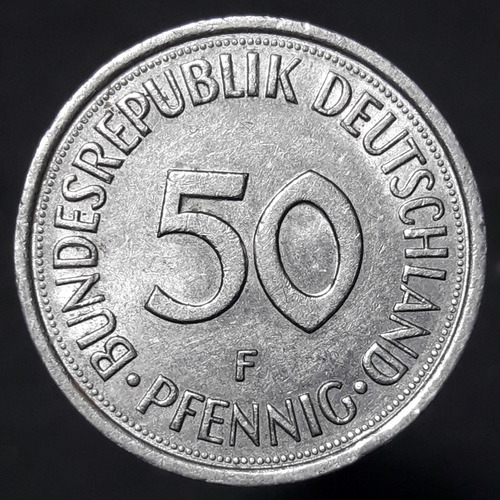 Moneda Alemania 50 Pfennig 1981 F 