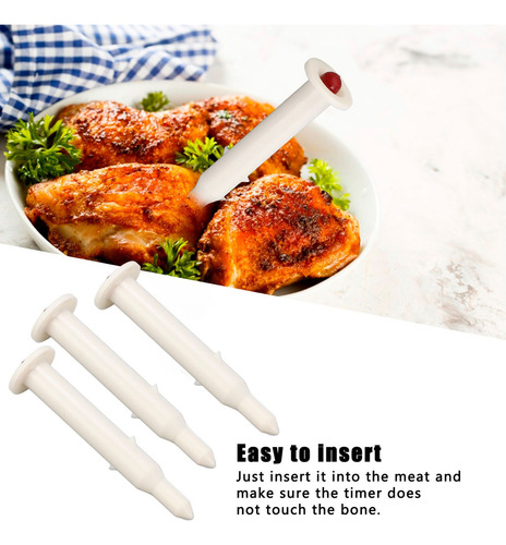 Termómetro De Pollo Asado Aves Corral 20 Piezas Desechable