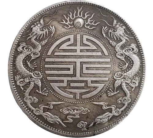 Amuleto Moneda China Dragones Feng Shui Yuan Suerte Dinero